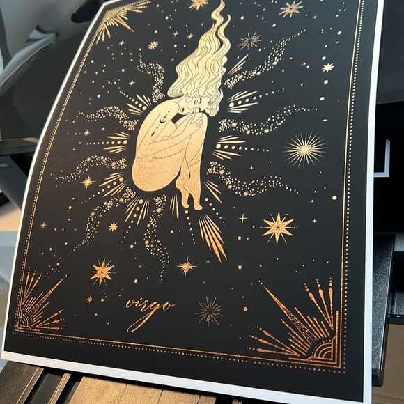Virgo Wall Art Celestial Zodiac Print Poster Unframed - Picture 9 of 16